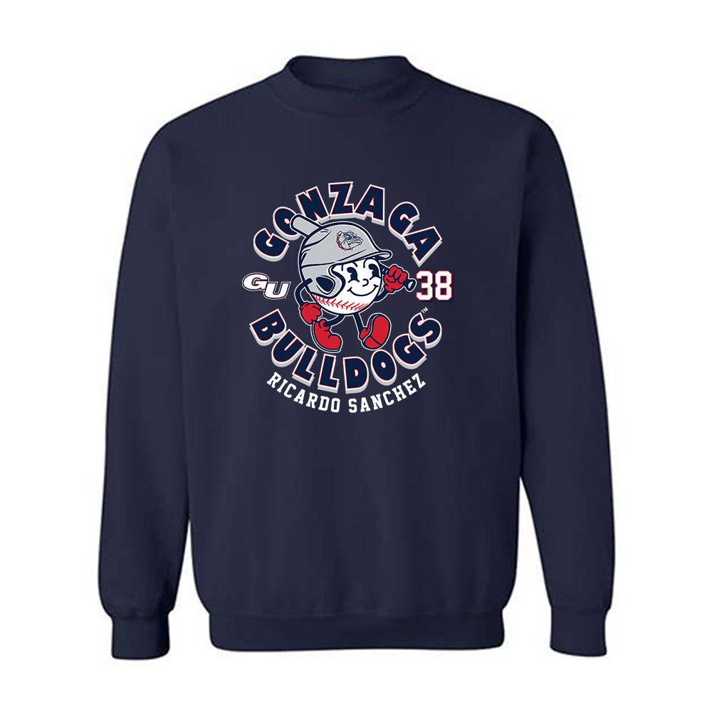 Gonzaga - NCAA Baseball : Ricardo Sanchez - Fashion Shersey Crewneck Sweatshirt-0