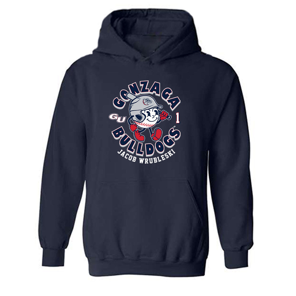 Gonzaga - NCAA Baseball : Jacob Wrubleski - Fashion Shersey Hooded Sweatshirt-0