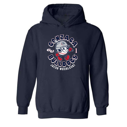 Gonzaga - NCAA Baseball : Jacob Wrubleski - Fashion Shersey Hooded Sweatshirt-0