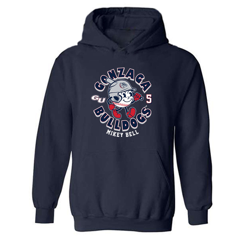 Gonzaga - NCAA Baseball : Mikey Bell - Fashion Shersey Hooded Sweatshirt-0