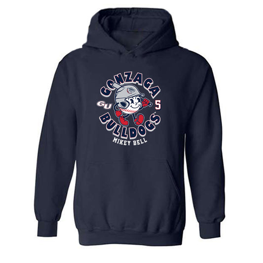 Gonzaga - NCAA Baseball : Mikey Bell - Fashion Shersey Hooded Sweatshirt-0