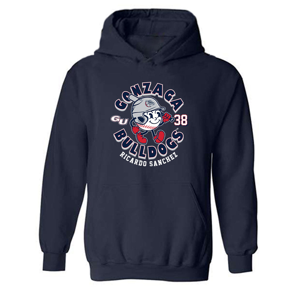 Gonzaga - NCAA Baseball : Ricardo Sanchez - Fashion Shersey Hooded Sweatshirt-0