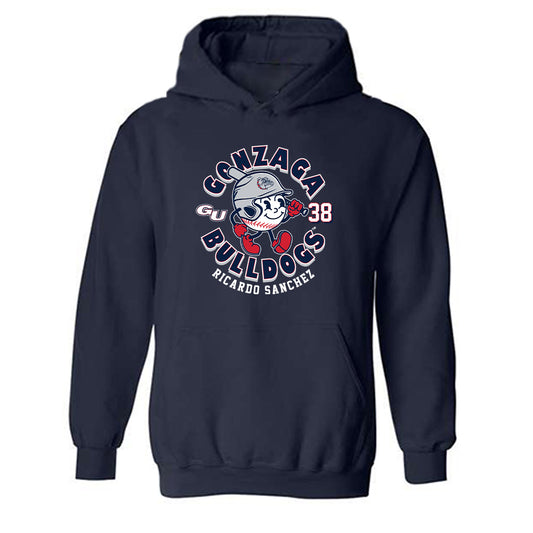 Gonzaga - NCAA Baseball : Ricardo Sanchez - Fashion Shersey Hooded Sweatshirt-0