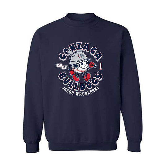 Gonzaga - NCAA Baseball : Jacob Wrubleski - Fashion Shersey Crewneck Sweatshirt-0