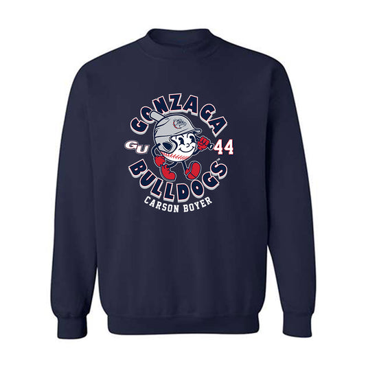 Gonzaga - NCAA Baseball : Carson Boyer - Fashion Shersey Crewneck Sweatshirt-0