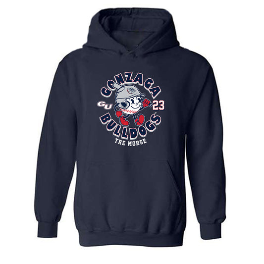 Gonzaga - NCAA Baseball : Tre Morse - Fashion Shersey Hooded Sweatshirt-0