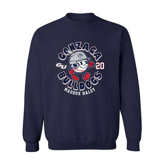 Gonzaga - NCAA Baseball : Maddox Haley - Fashion Shersey Crewneck Sweatshirt-0