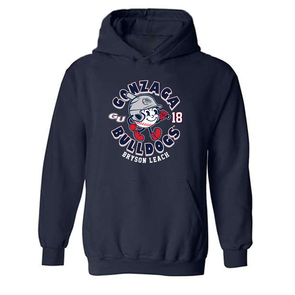 Gonzaga - NCAA Baseball : Bryson Leach - Fashion Shersey Hooded Sweatshirt-0