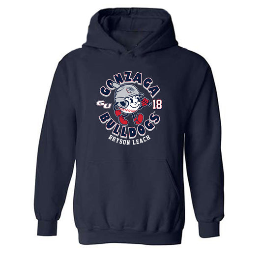 Gonzaga - NCAA Baseball : Bryson Leach - Fashion Shersey Hooded Sweatshirt-0