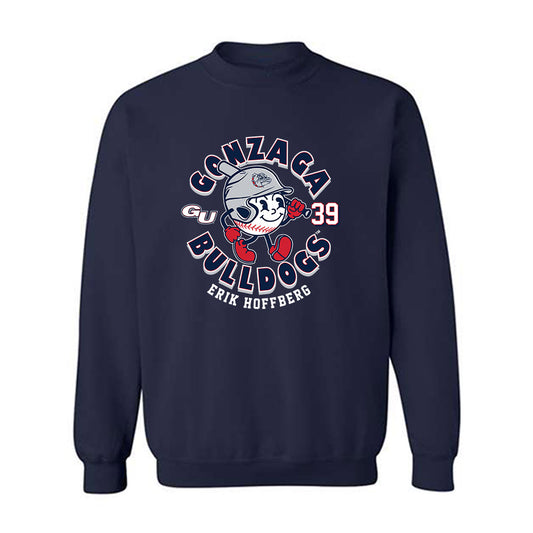 Gonzaga - NCAA Baseball : Erik Hoffberg - Fashion Shersey Crewneck Sweatshirt-0