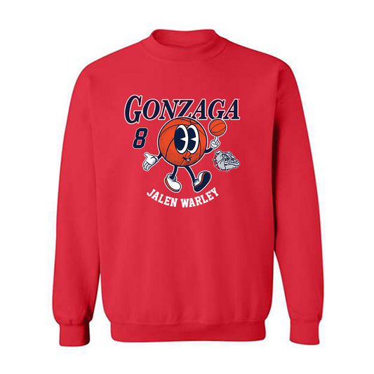 Gonzaga - NCAA Men's Basketball : Jalen Warley - Fashion Shersey Crewneck Sweatshirt-0