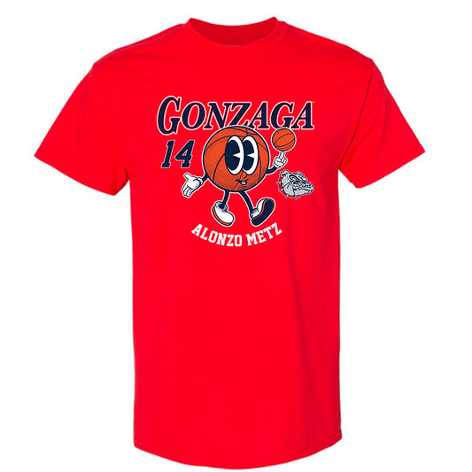 Gonzaga - NCAA Men's Basketball : Alonzo Metz - Fashion Shersey T-Shirt-0