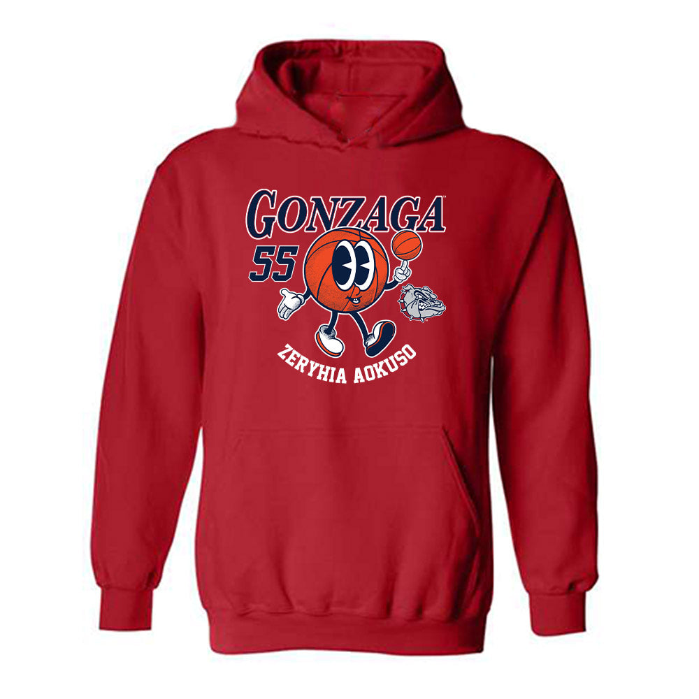 Gonzaga - NCAA Women's Basketball : Zeryhia Aokuso - Fashion Shersey Hooded Sweatshirt-0