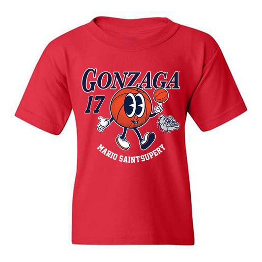 Gonzaga - NCAA Men's Basketball : Mario Saint-Supery - Fashion Shersey Youth T-Shirt-0