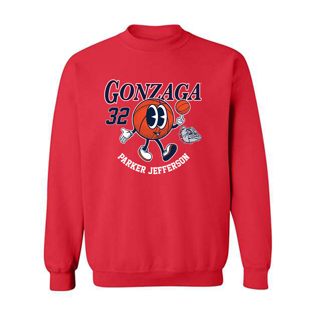 Gonzaga - NCAA Men's Basketball : Parker Jefferson - Fashion Shersey Crewneck Sweatshirt-0
