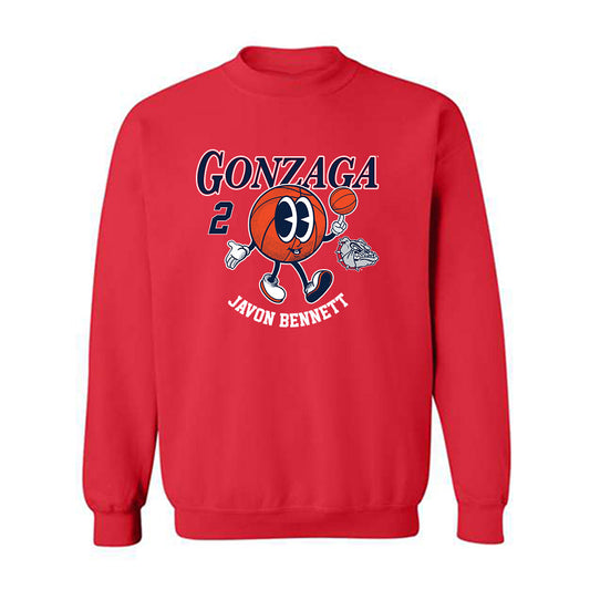 Gonzaga - NCAA Men's Basketball : Javon Bennett - Fashion Shersey Crewneck Sweatshirt-0