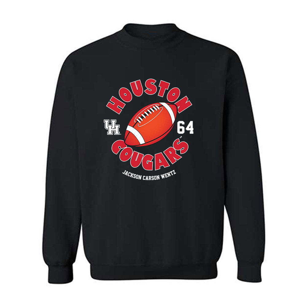 Houston - NCAA Football : Jackson Carson Wentz - Fashion Shersey Crewneck Sweatshirt-0