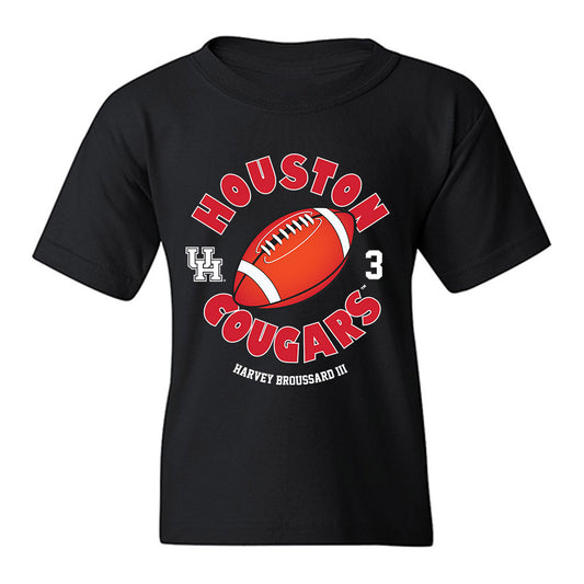 Houston - NCAA Football : Harvey Broussard III - Fashion Shersey Youth T-Shirt-0