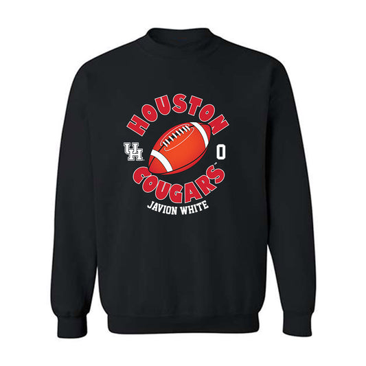 Houston - NCAA Football : Javion White - Fashion Shersey Crewneck Sweatshirt-0