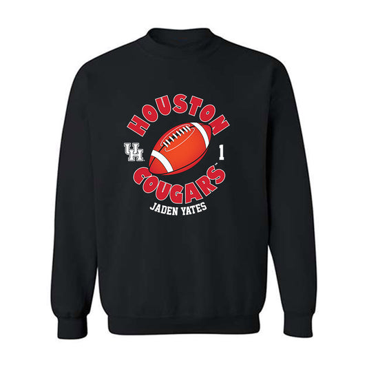 Houston - NCAA Football : Jaden Yates - Fashion Shersey Crewneck Sweatshirt-0
