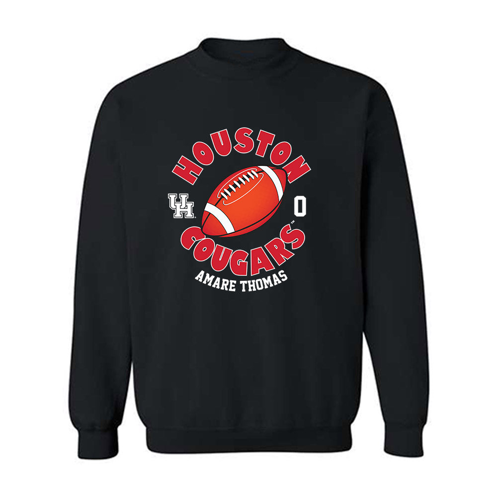 Houston - NCAA Football : Amare Thomas - Fashion Shersey Crewneck Sweatshirt-0