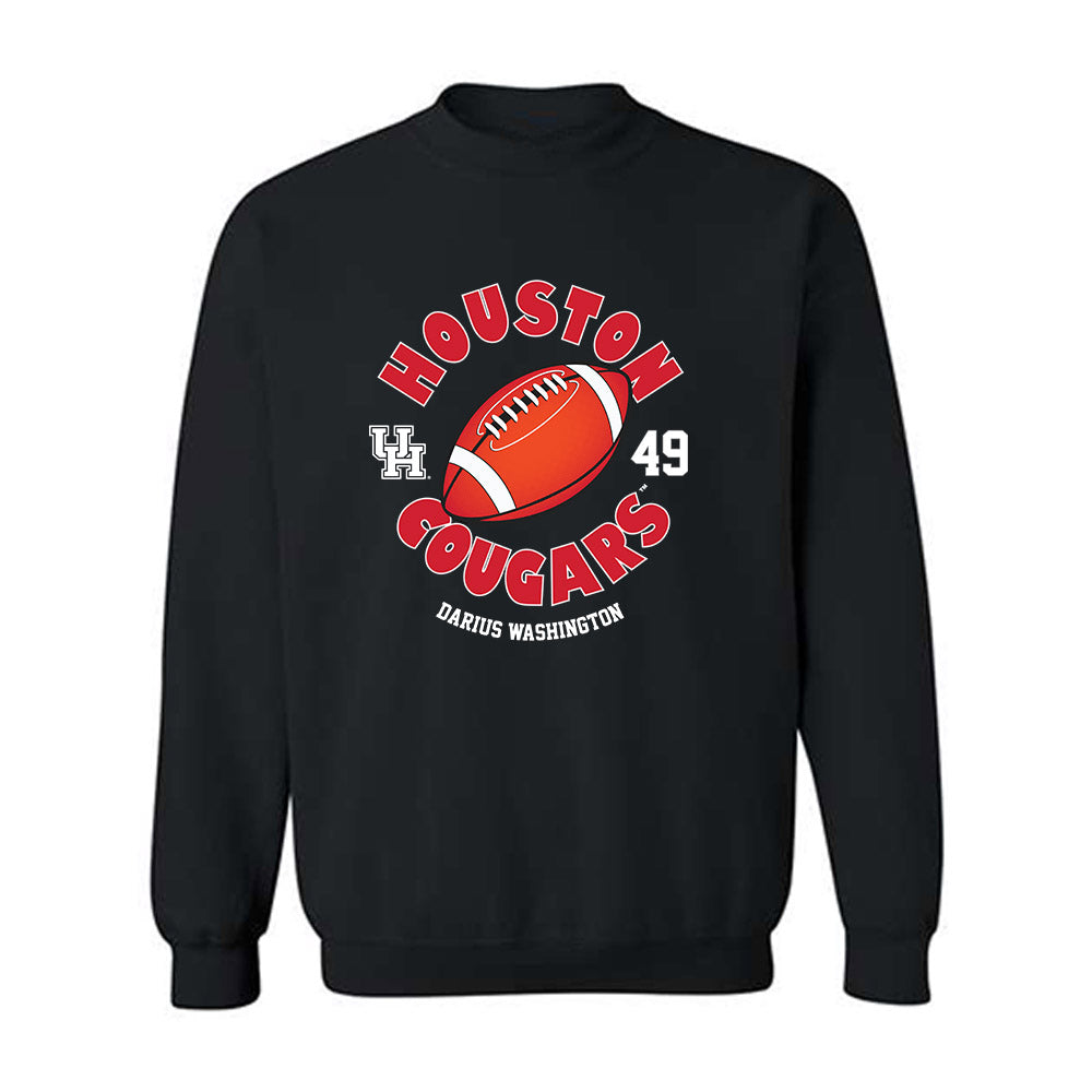 Houston - NCAA Football : Darius Washington - Fashion Shersey Crewneck Sweatshirt-0