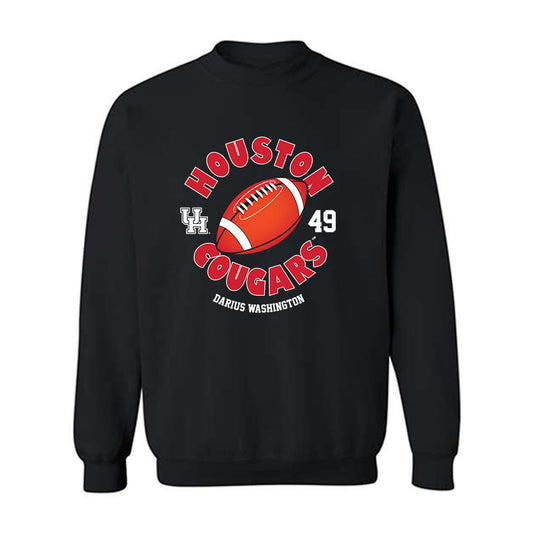 Houston - NCAA Football : Darius Washington - Fashion Shersey Crewneck Sweatshirt-0