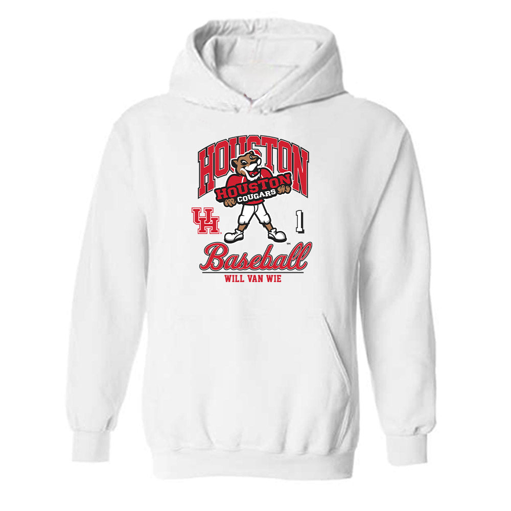 Houston - NCAA Baseball : Will Van Wie - Fashion Shersey Hooded Sweatshirt-0