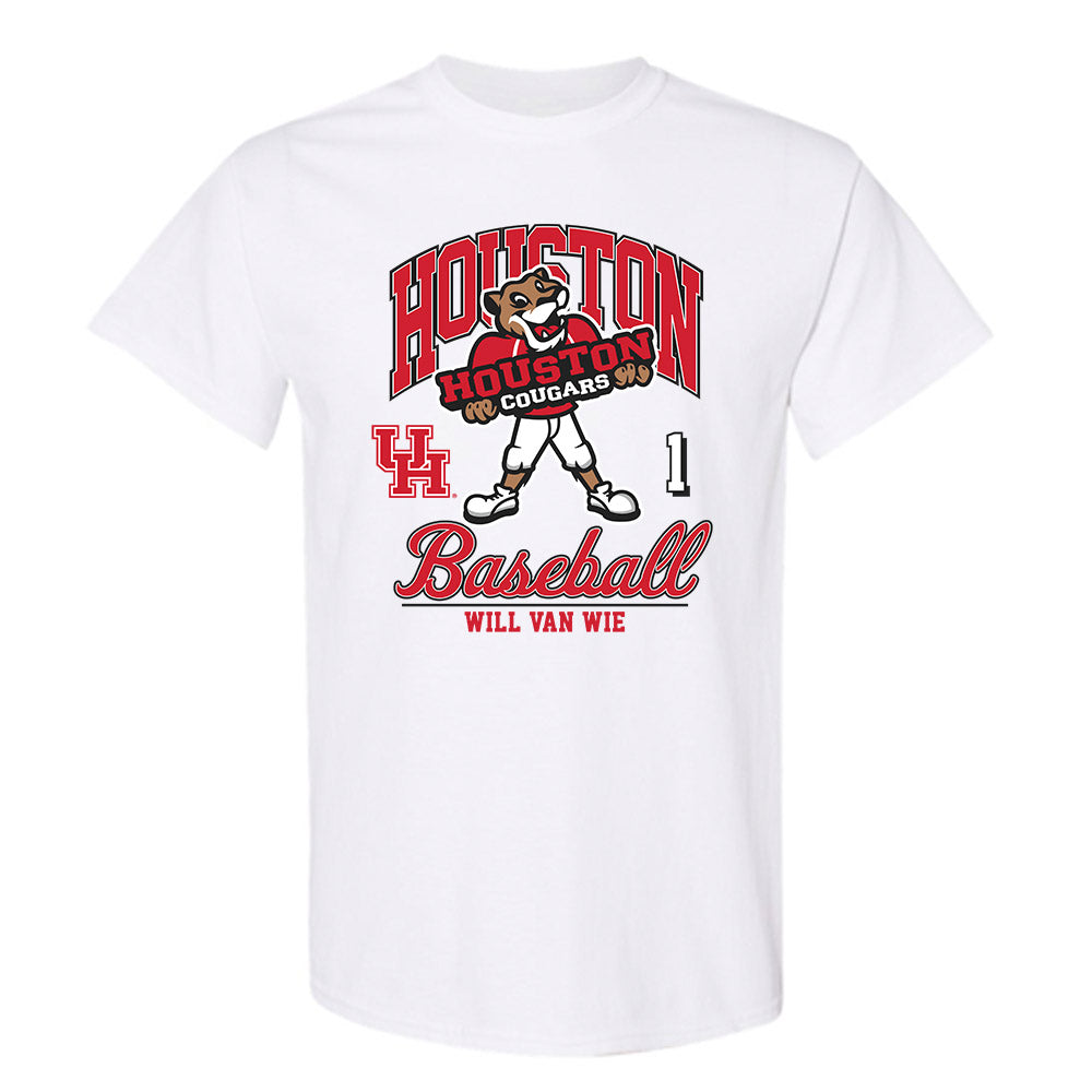 Houston - NCAA Baseball : Will Van Wie - Fashion Shersey T-Shirt-0