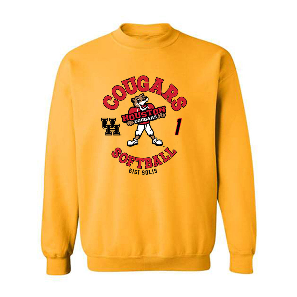 Houston - NCAA Softball : Gigi Solis - Fashion Shersey Crewneck Sweatshirt-0
