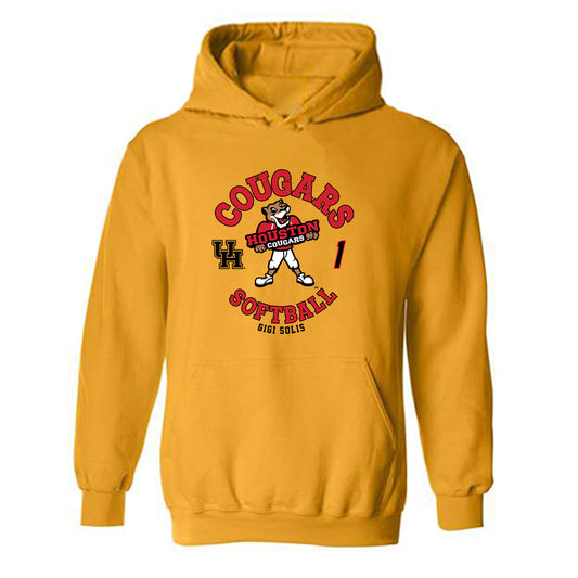 Houston - NCAA Softball : Gigi Solis - Fashion Shersey Hooded Sweatshirt-0