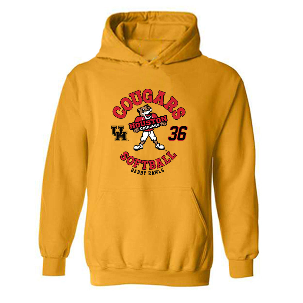 Houston - NCAA Softball : Gabby Rawls - Fashion Shersey Hooded Sweatshirt-0