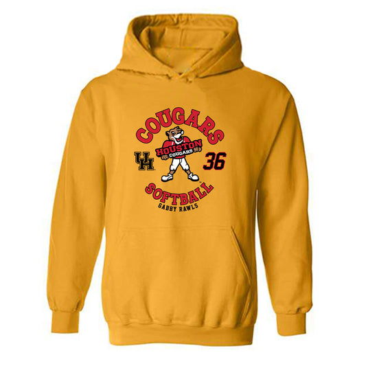 Houston - NCAA Softball : Gabby Rawls - Fashion Shersey Hooded Sweatshirt-0