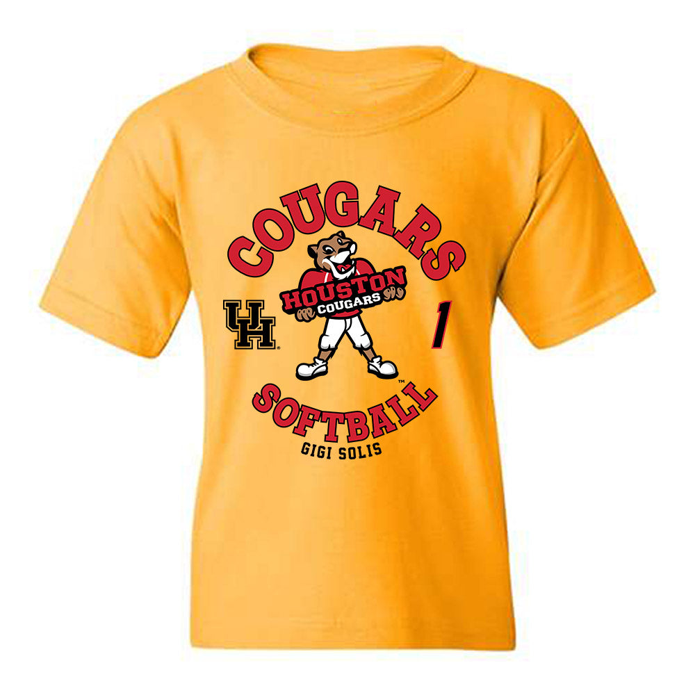 Houston - NCAA Softball : Gigi Solis - Fashion Shersey Youth T-Shirt-0