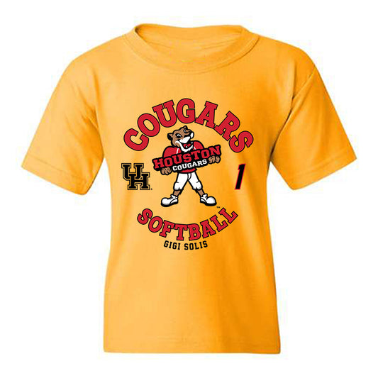 Houston - NCAA Softball : Gigi Solis - Fashion Shersey Youth T-Shirt-0