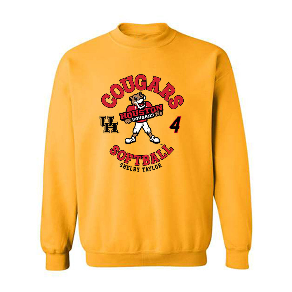 Houston - NCAA Softball : Shelby Taylor - Fashion Shersey Crewneck Sweatshirt-0