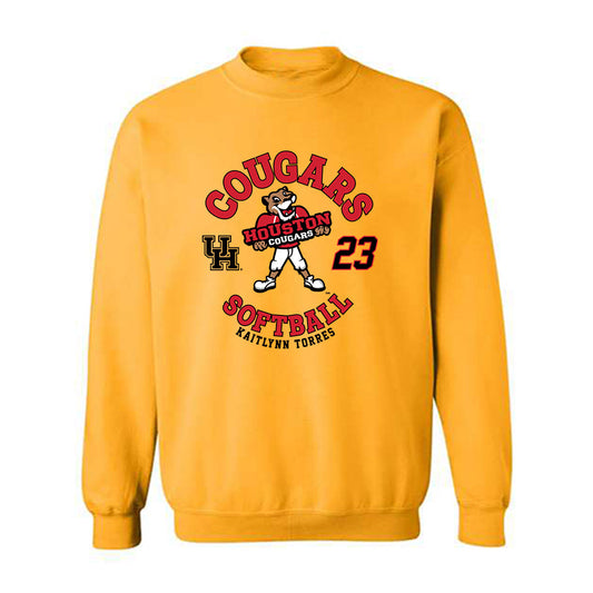 Houston - NCAA Softball : Kaitlynn Torres - Fashion Shersey Crewneck Sweatshirt-0