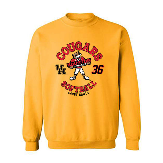 Houston - NCAA Softball : Gabby Rawls - Fashion Shersey Crewneck Sweatshirt-0