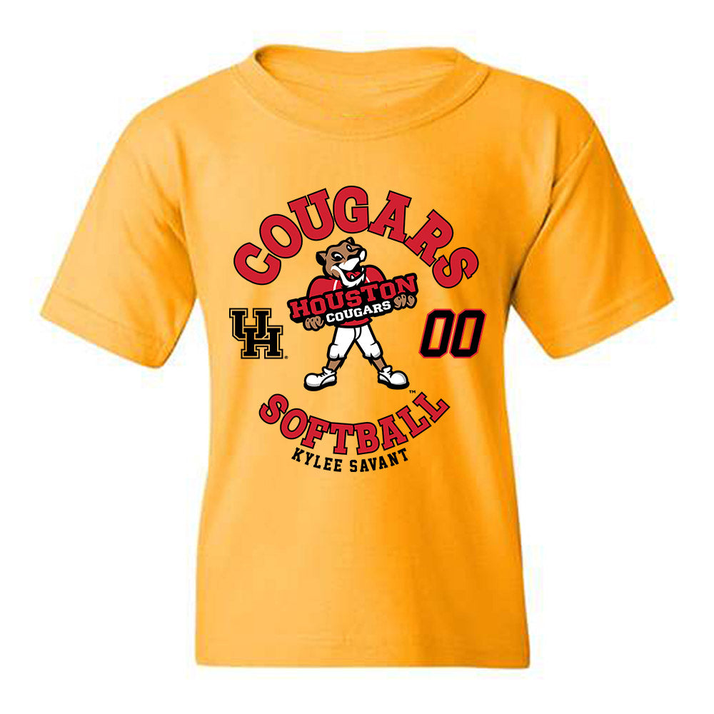 Houston - NCAA Softball : Kylee Savant - Fashion Shersey Youth T-Shirt-0