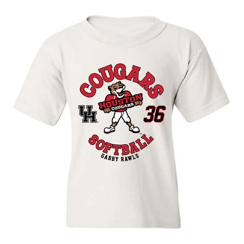 Houston - NCAA Softball : Gabby Rawls - Fashion Shersey Youth T-Shirt-0