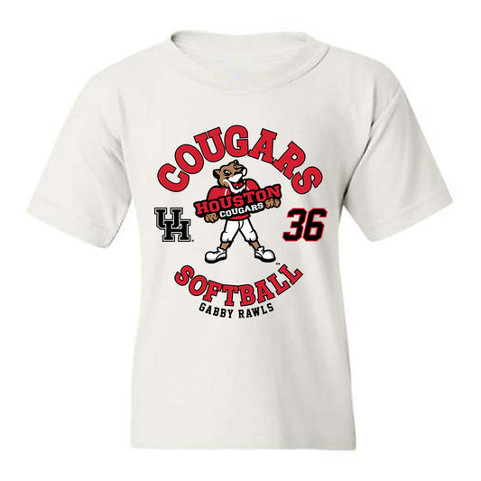 Houston - NCAA Softball : Gabby Rawls - Fashion Shersey Youth T-Shirt-0