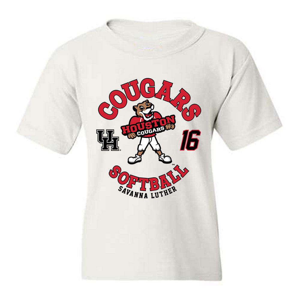 Houston - NCAA Softball : Savanna Luther - Fashion Shersey Youth T-Shirt-0
