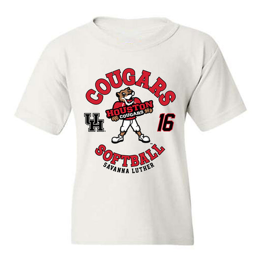 Houston - NCAA Softball : Savanna Luther - Fashion Shersey Youth T-Shirt-0