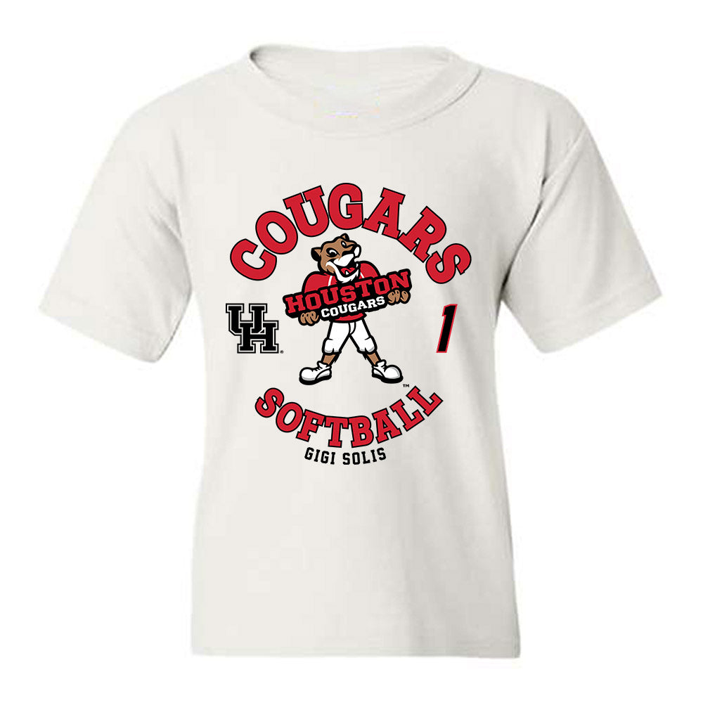 Houston - NCAA Softball : Gigi Solis - Fashion Shersey Youth T-Shirt-0