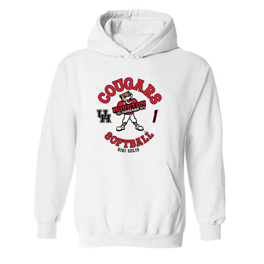 Houston - NCAA Softball : Gigi Solis - Fashion Shersey Hooded Sweatshirt-0