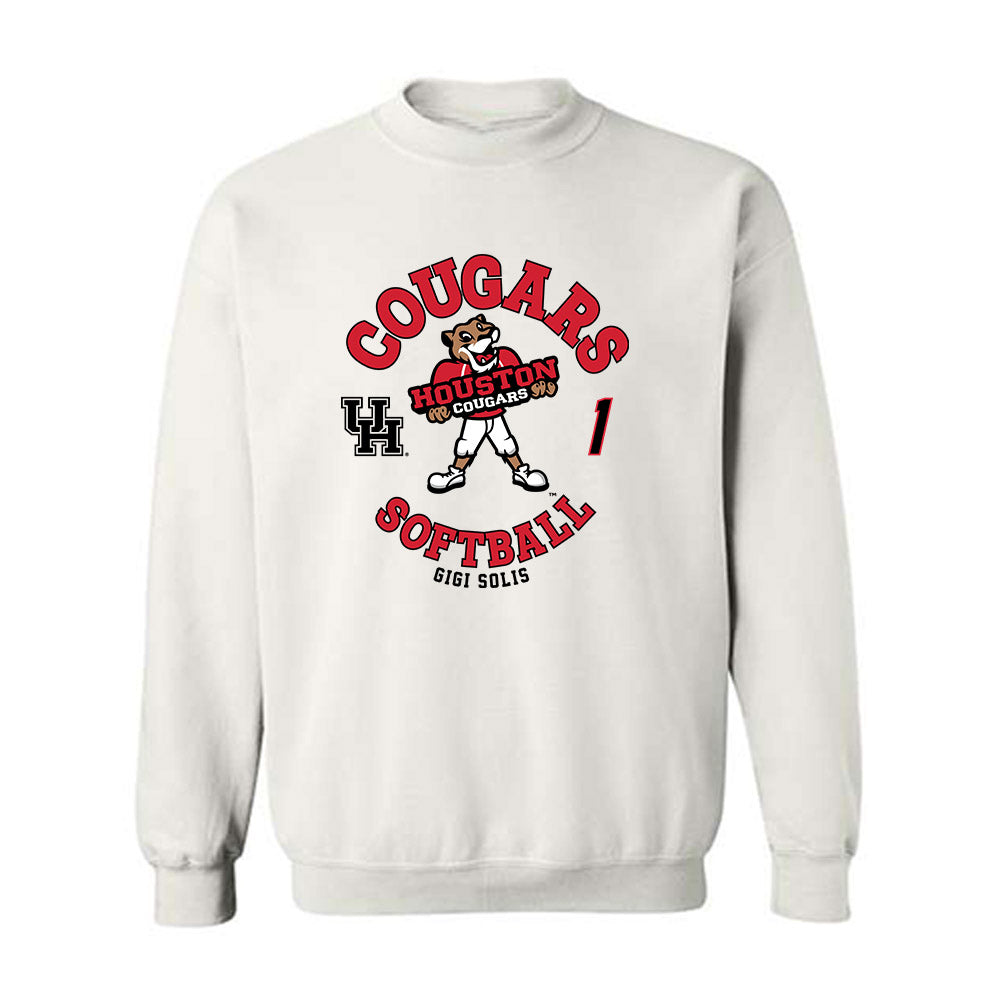 Houston - NCAA Softball : Gigi Solis - Fashion Shersey Crewneck Sweatshirt-0