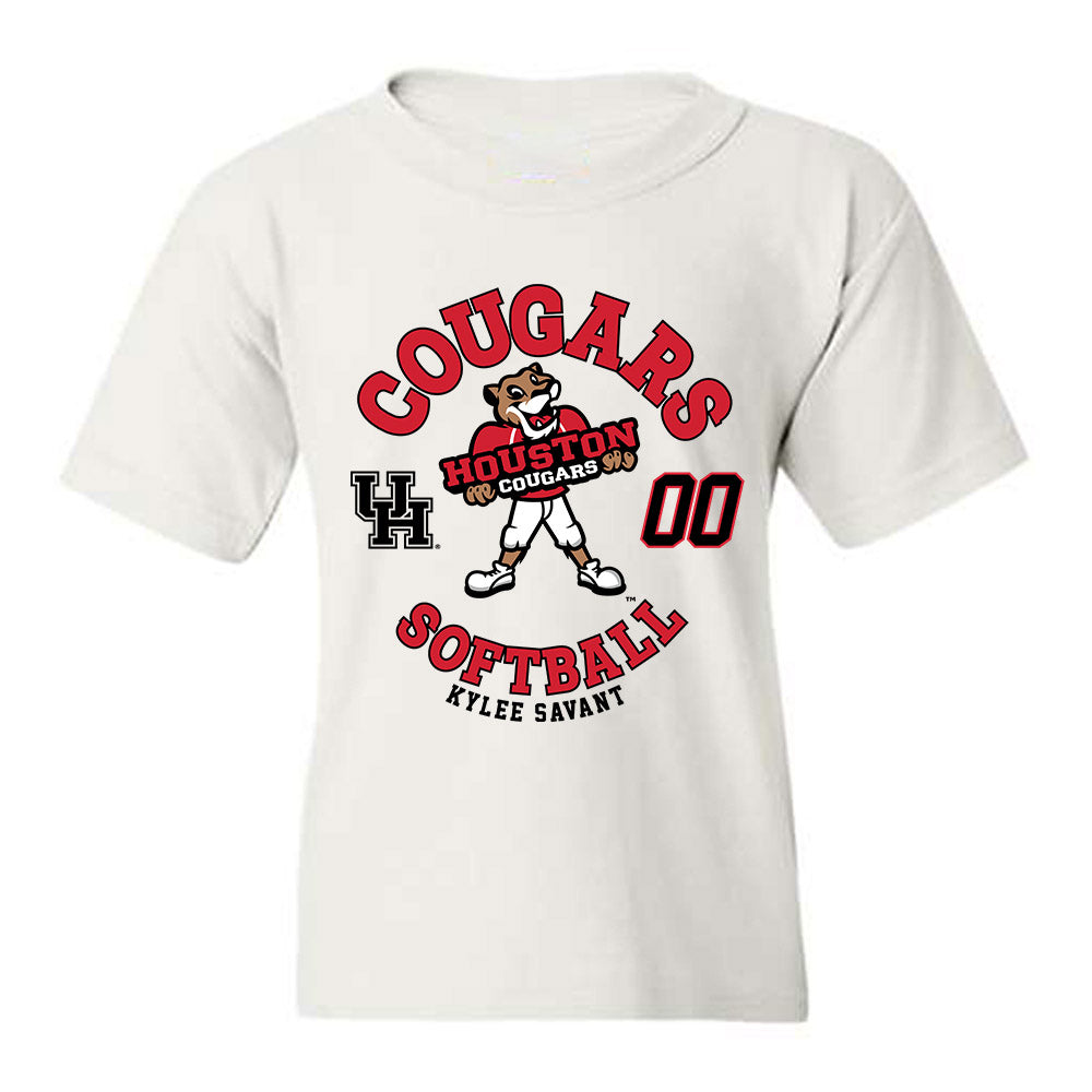 Houston - NCAA Softball : Kylee Savant - Fashion Shersey Youth T-Shirt-0
