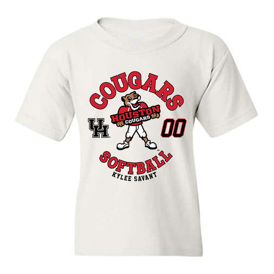 Houston - NCAA Softball : Kylee Savant - Fashion Shersey Youth T-Shirt-0