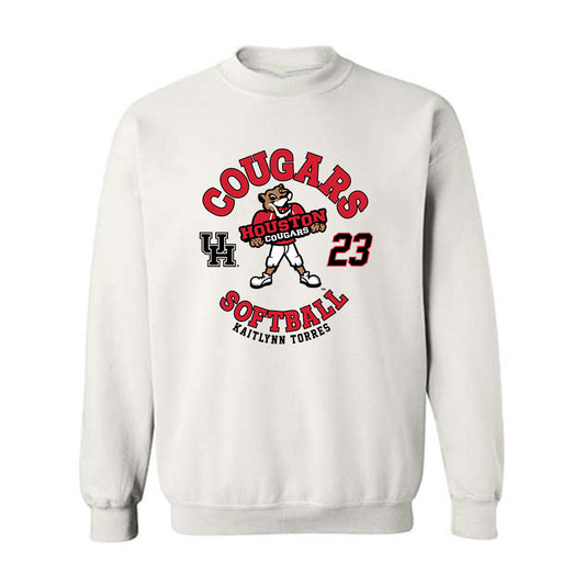 Houston - NCAA Softball : Kaitlynn Torres - Fashion Shersey Crewneck Sweatshirt-0