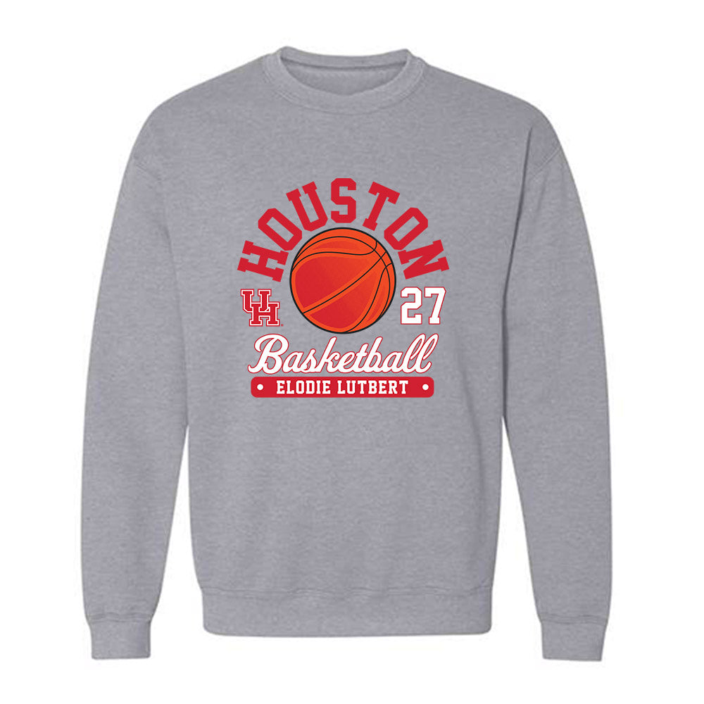 Houston - NCAA Women's Basketball : Elodie Lutbert - Fashion Shersey Crewneck Sweatshirt-0